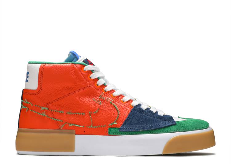 【 NIKE ZOOM BLAZER MID EDGE SB 'MULTI-COLOR' / SAFETY ORANGE UNIVERSITY GOLD 】 ズーム ブレイザー ミッド エスビー 橙 オレンジ ゴールド 'MULTICOLOR' スニーカー メンズ ナイキ|スニケス