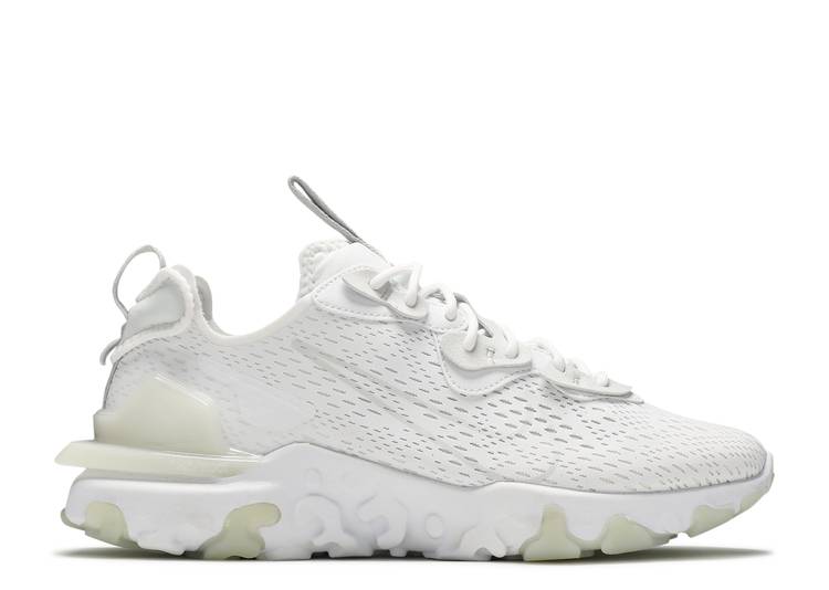 【 NIKE REACT VISION 'WHITE' / WHITE WHITE LIGHT SMOKE GREY 】 リアクト 白色 ホワイト 灰色 グレー スニーカー メンズ ナイキ