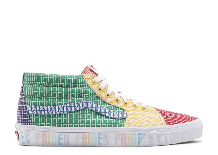 【 VANS SK8-MID 'PRIDE' / MULTI TRUE WHITE 】 バンズ 白色 ホワイト スニーカー メンズ ヴァンズ