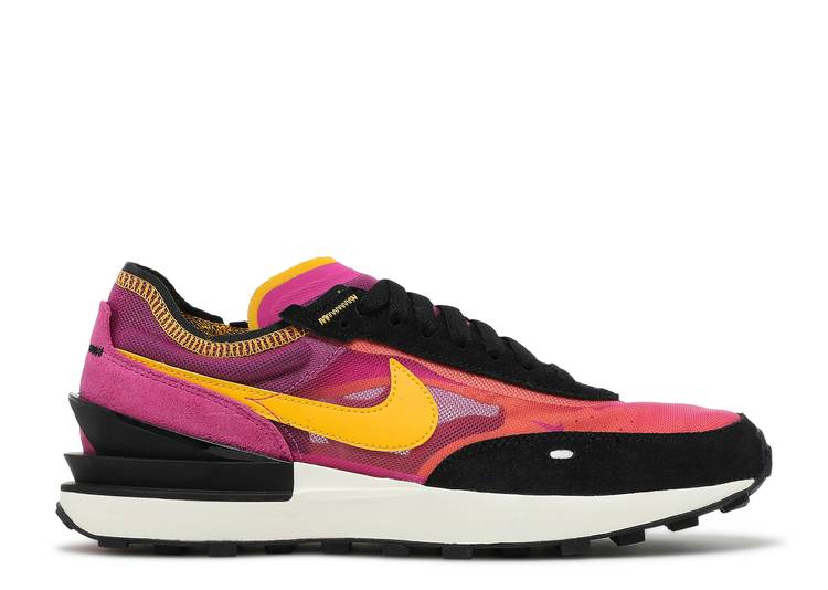【 NIKE WAFFLE ONE 'ACTIVE FUCHSIA' / ACTIVE FUCHSIA UNIVERSITY GOLD 】 ワッフル ゴールド スニーカー メンズ ナイキ｜スニケス