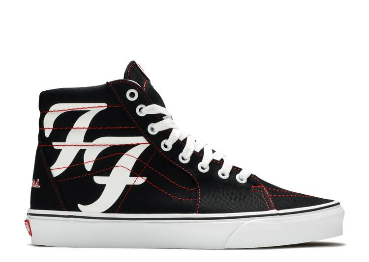 【 VANS FOO FIGHTERS X SK8-HI '25TH ANNIVERSARY' / BLACK WHITE 】 バンズ スケートハイ 黒色 ブラック 白色 ホワイト スニーカー メンズ ヴァンズ
