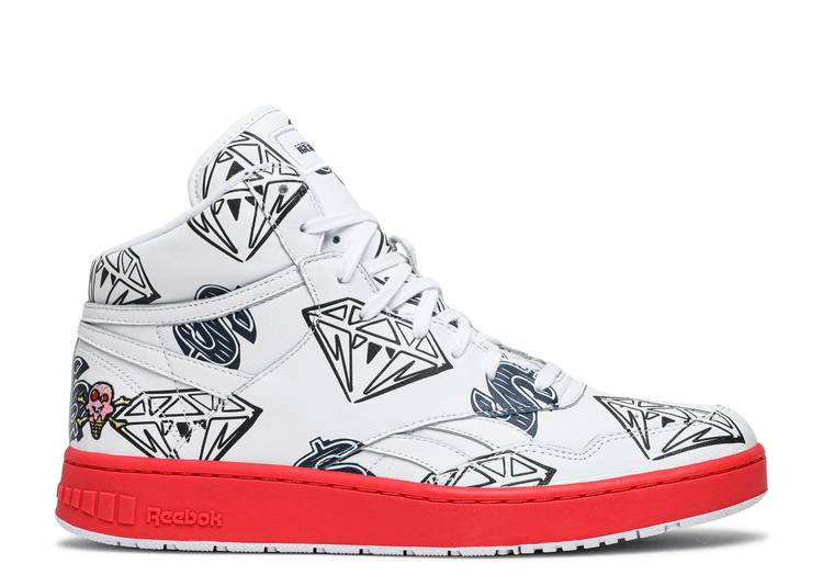 【 REEBOK BBC ICE CREAM X BB4600 'DIAMONDS & DOLLARS' / WHITE PANTON NAVY 】 リーボック クリーム 白色 ホワイト 紺色 ネイビー アイスクリーム スニーカー メンズ|スニケス