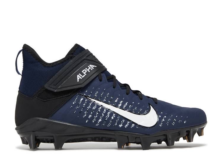 【 NIKE ALPHA MENACE PRO 2 MID NAVY / COLLEGE NAVY WHITE BLACK BLACK 】 アルファ プロ ミッド カレッジ 紺色 ネイビー 白色 ホワイト 黒色 ブラック スニーカー メンズ ナイキ