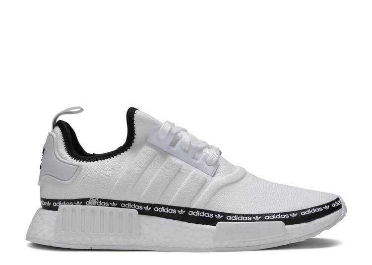 最大68％オフ！ アディダス ADIDAS 白色 ホワイト コア 黒色 ブラック NMD_R1 'WHITE LOGO' スニーカー レディース 