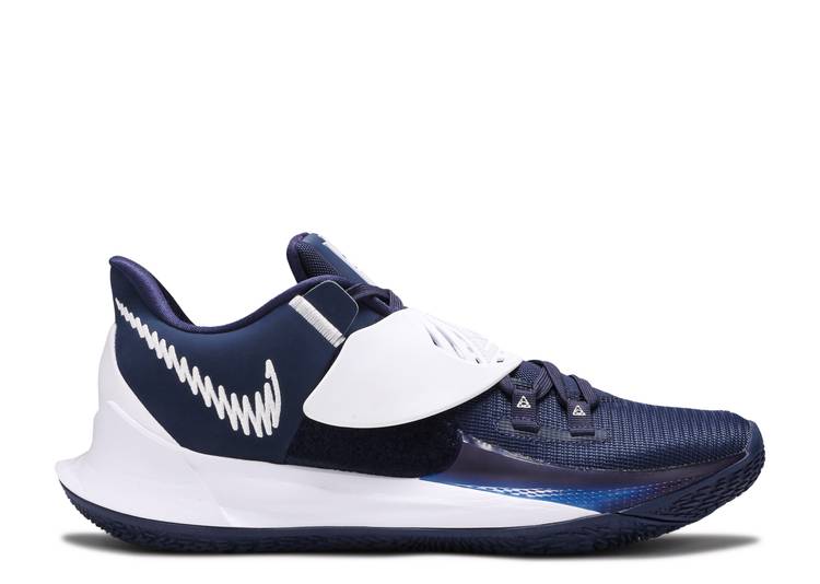 【 NIKE KYRIE LOW 3 TB 'MIDNIGHT NAVY' / MIDNIGHT NAVY WHITE WHITE 】 カイリー 紺色 ネイビー 白色 ホワイト スニーカー メンズ ナイキ