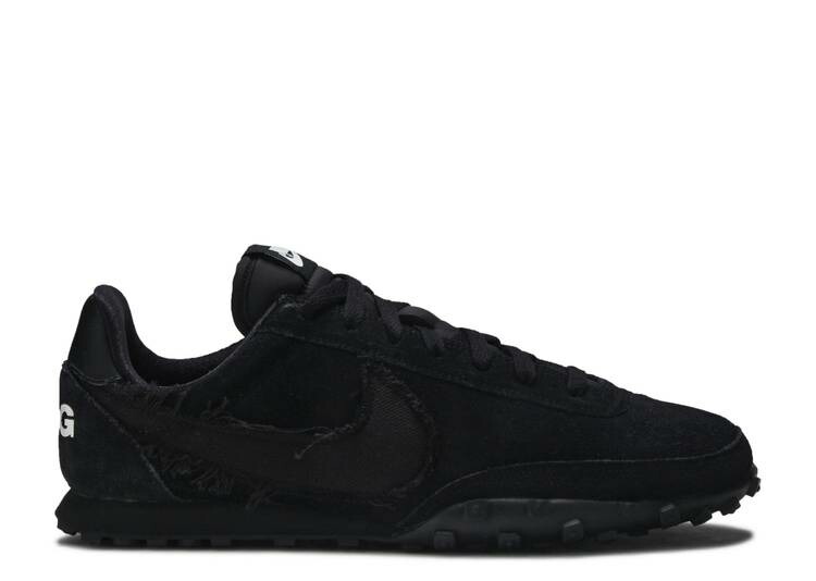 【 NIKE COMME DES GAR・・ONS X WAFFLE RACER 'BLACK' / BLACK BLACK WHITE 】 ワッフル 黒色 ブラック 白色 ホワイト スニーカー メンズ ナイキ