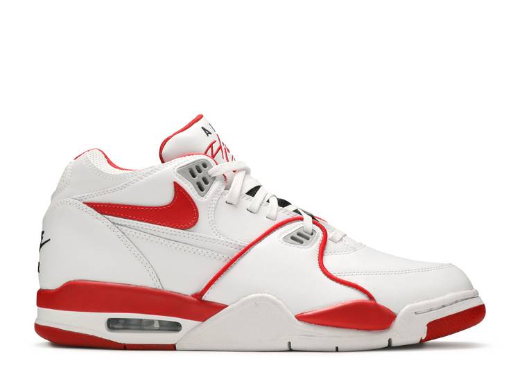 【 NIKE AIR FLIGHT 89 \u0027RON HARPER\u0027 / WHITE UNIVERSITY RED BLACK 】 飛翔 白いこと 白いこと 赤 赤いこと 黒いこと 黒いこと スニーカー メンズ ナイキ