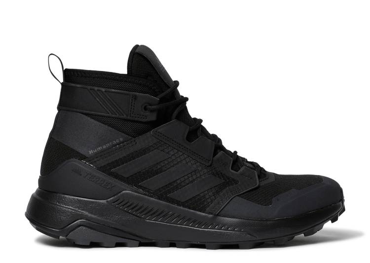 【 ADIDAS PHARRELL X TERREX TRAILMAKER MID GTX 'TRIPLE BLACK' / BLACK BLACK BLACK 】 アディダス ミッド 黒色 ブラック スニーカー メンズ