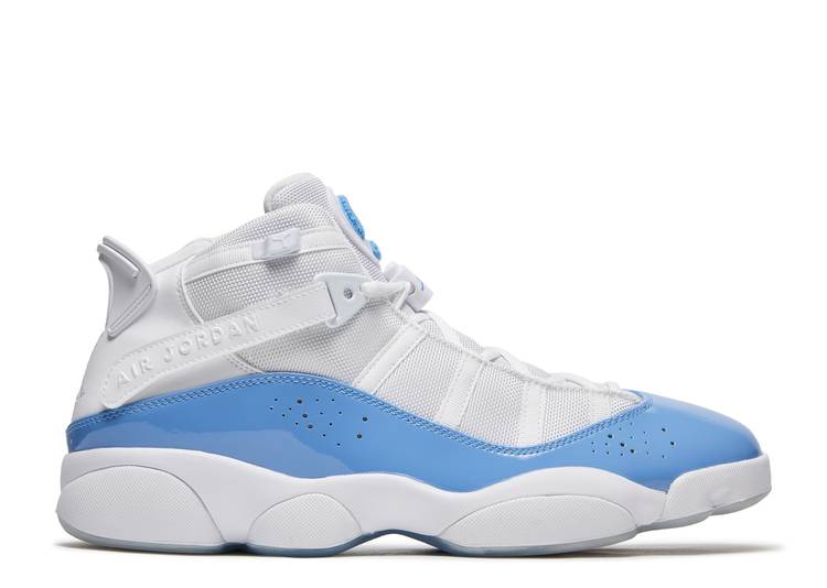 【 AIR JORDAN JORDAN 6 RINGS \u0027UNC\u0027 / WHITE VALOR BLUE ICE WHITE 】 ナイキ 輪っか 白いこと 白いこと 青味 青味 エアジョーダン スニーカー メンズ