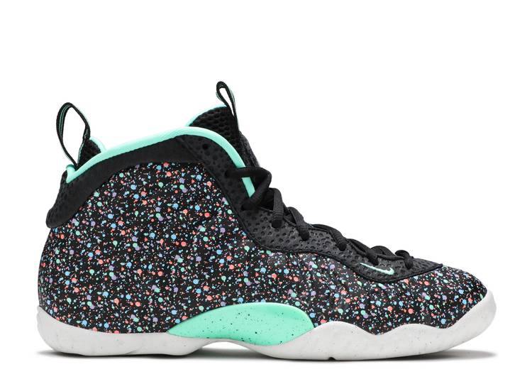 【 NIKE LITTLE POSITE ONE 'EASTER' / BLACK GREEN GLOW BLUE LAGOON 】 黒色 ブラック 緑 グリーン 青色 ブルー ジュニア キッズ ベビー マタニティ スニーカー ナイキ画像