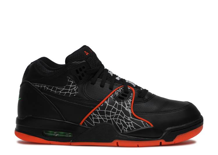【 NIKE AIR FLIGHT 89 QS 'ORANGE BLAZE' / BLACK ORANGE BLAZE GREEN STRIKE 】 フライト 黒色 ブラック 橙 オレンジ 緑 グリーン ストライク スニーカー メンズ ナイキ｜スニケス 41,990円