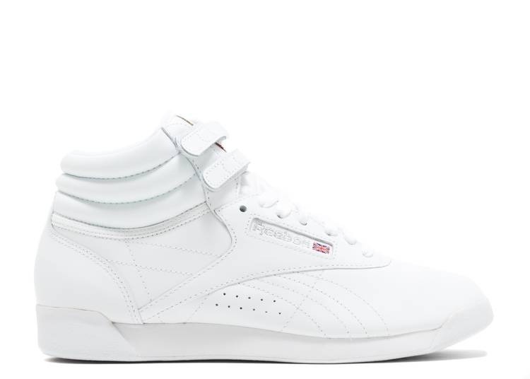 【 REEBOK WMNS FREESTYLE HIGH \u0027WHITE SILVER\u0027 / WHITE SILVER 】 リーボック 無償性表現スタイル ご機嫌 白いこと 白いこと しろがね色 しろがね色 スニーカー レディース