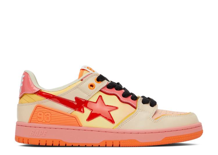 【 BAPE SK8 STA M1 'ORANGE' / ORANGE 】 橙 オレンジ スニーカー メンズ ベイプ