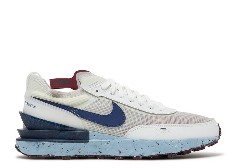 【 NIKE WAFFLE ONE CRATER 'SUMMIT WHITE BLUE VOID' / SUMMIT WHITE TEAM RED BLUE VOID 】 ワッフル 白色 ホワイト 青色 ブルー チーム 赤 レッド スニーカー メンズ ナイキ|スニケス