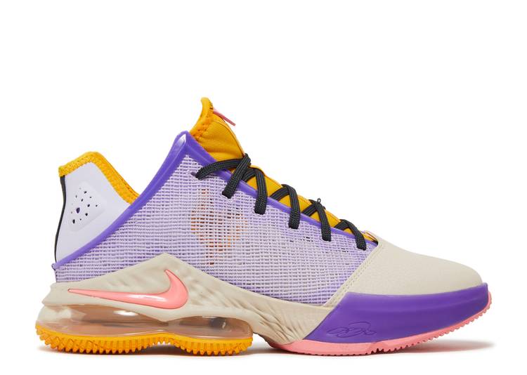 【 NIKE LEBRON 19 LOW \u0027MISMATCH\u0027 / LILAC DARK SMOKE GREY PEARL 】 レブロン 薄墨色 薄墨色 パール スニーカー メンズ ナイキ