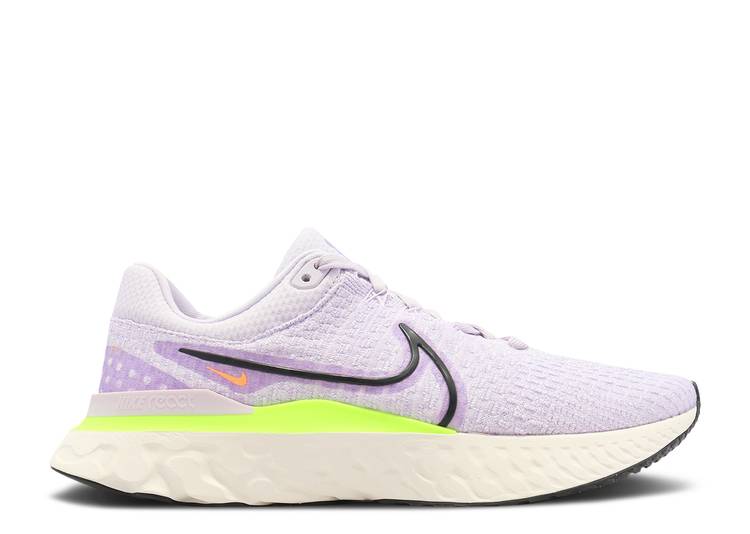 【 NIKE REACT INFINITY RUN FLYKNIT 3 \u0027BARELY GRAPE GHOST GREEN\u0027 / BARELY GRAPE SAIL GHOST GREEN 】 リアクト 幽客 飛球編み物 緑 緑であること スニーカー メンズ ナイキ