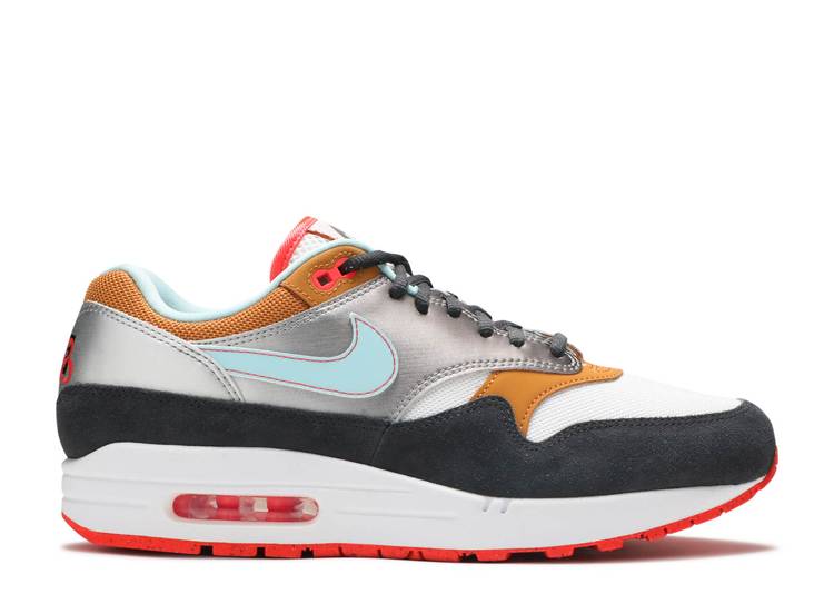 【 NIKE AIR MAX 1 'GRAFFITI' / WHITE CHUTNEY DARK SMOKE GREY 】 マックス 白色 ホワイト 灰色 グレー エアマックス スニーカー メンズ ナイキ|スニケス