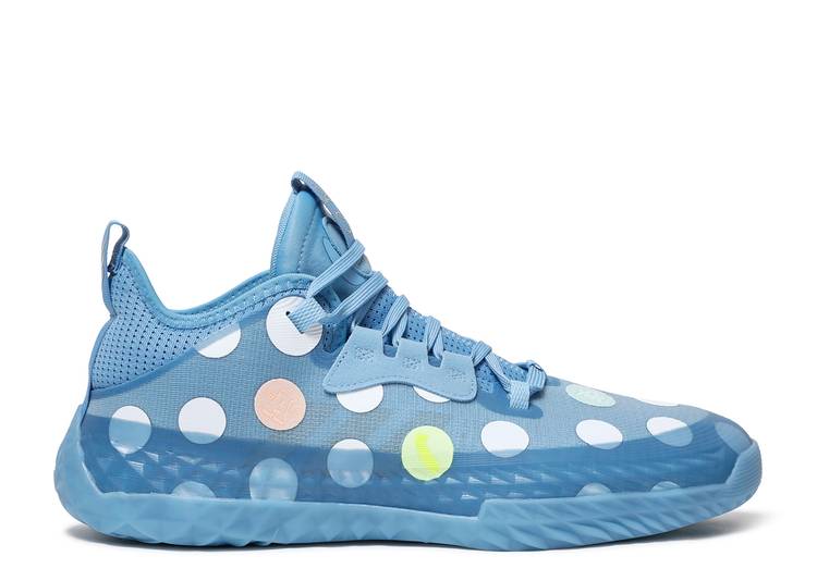【 ADIDAS HARDEN VOL. 5 FUTURENATURAL 'POLKA DOT - TEAM LIGHT BLUE' / TEAM LIGHT BLUE NAVY FOOTWEAR 】 アディダス ハーデン チーム 青色 ブルー 紺色 ネイビー スニーカー メンズ