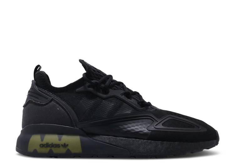 【 ADIDAS ZX 2K BOOST 'BLACK SOLAR YELLOW' / CORE BLACK SOLAR YELLOW FOOTWEAR 】 アディダス ブースト コア 黒色 ブラック 黄色 イエロー スニーカー メンズ