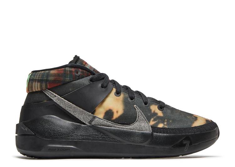 【 NIKE KD 13 EP 'BLEACHED PLAID' / BLACK ILLUSION GREEN VAPOR GREEN 】 サーティーン 黒色 ブラック 緑 グリーン スニーカー メンズ ナイキ｜スニケス