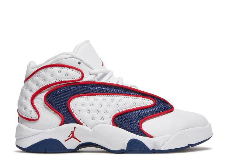 【 AIR JORDAN WMNS JORDAN OG 'USA' / WHITE UNIVERSITY RED MIDNIGHT 】 ナイキ 白色 ホワイト 赤 レッド エアジョーダン スニーカー レディース