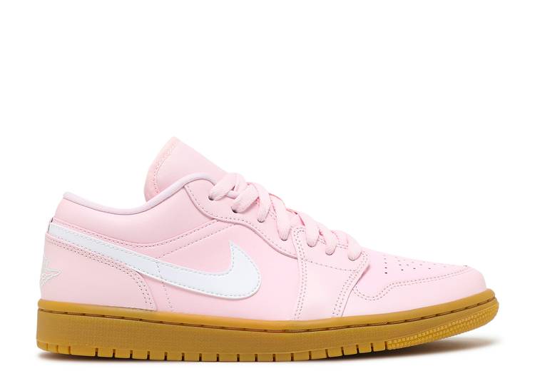 【 AIR JORDAN WMNS JORDAN 1 LOW 'ARCTIC PINK GUM' / ARCTIC PINK WHITE GUM LIGHT 】 ナイキ ピンク 白色 ホワイト エアジョーダン スニーカー レディース|スニケス