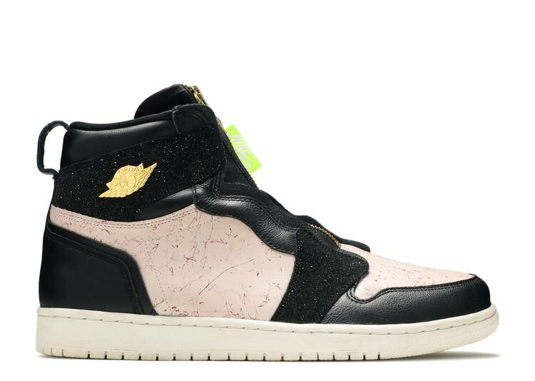 【 AIR JORDAN WMNS JORDAN 1 HIGH ZIP 'SILT RED' / BLACK METALLIC GOLD PHANTOM SILT 】 ナイキ ハイ 黒色 ブラック ゴールド エアジョーダン スニーカー レディース 42,575円