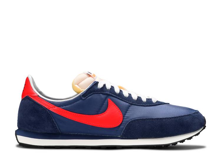 【 NIKE WAFFLE TRAINER 2 SP \u0027MIDNIGHT NAVY\u0027 / MIDNIGHT NAVY MAX ORANGE MYSTIC 】 ワーヘル 調教師 紺色 米国海軍 マックス 橙 オレンジ色 スニーカー メンズ ナイキ