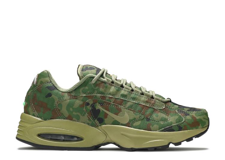 【 NIKE AIR MAX TRIAX 96 SP \u0027CAMO\u0027 / SAFARI THERMAL GREEN LIGHT 】 マックス サファリ 緑 緑であること エア湖マックス スニーカー メンズ ナイキ