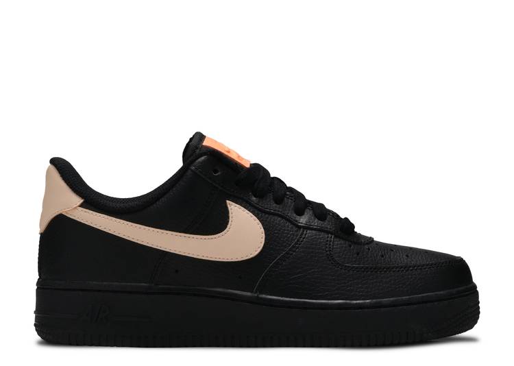 【 NIKE WMNS AIR FORCE 1 '07 LE 'BLACK CRIMSON TINT' / BLACK BLACK CRIMSON TINT 】 クリムゾン 黒色 ブラック エアフォース スニーカー レディース ナイキ｜スニケス