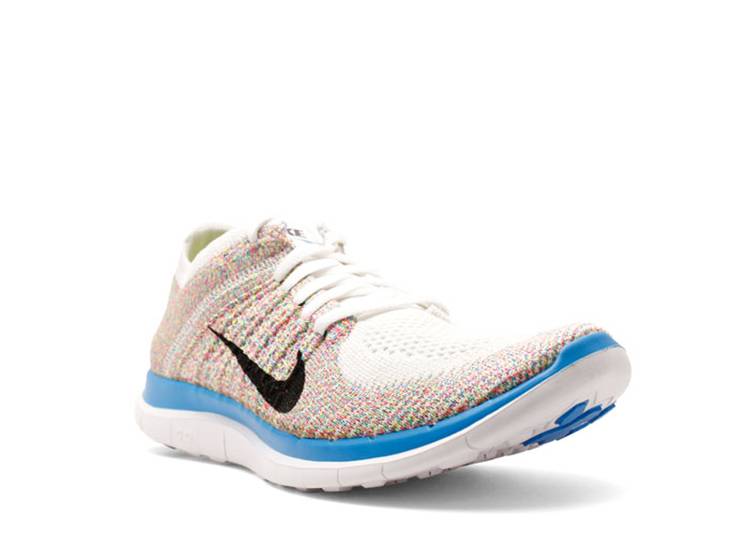 一流の品質 ナイキ Nike フリー フライニット 白色 ホワイト 黒色 ブラック 青色 ブルー ピンク 4 0 Multicolor スニーカー レディース Fucoa Cl