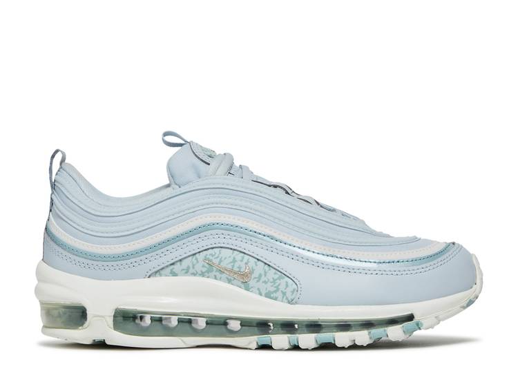 好評好評ナイキ NIKE マックス オーラ 白色 ホワイト 銀色 シルバー エアマックス 'BLUE CAMO' スニーカー レディース 靴 