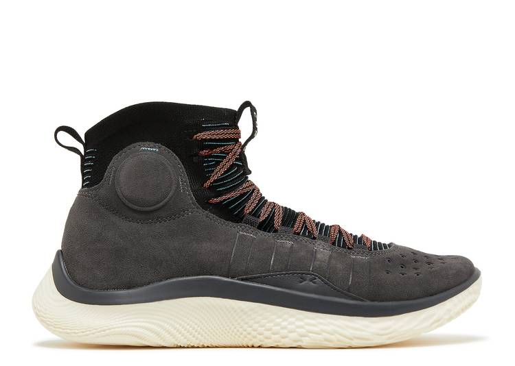 【 CURRY BRAND CURRY 4 FLOTRO JET GREY / JET GRAY BLACK FRESCO BLUE 】 カリー 灰色 グレー グレイ 黒色 ブラック 青色 ブルー スニーカー メンズ