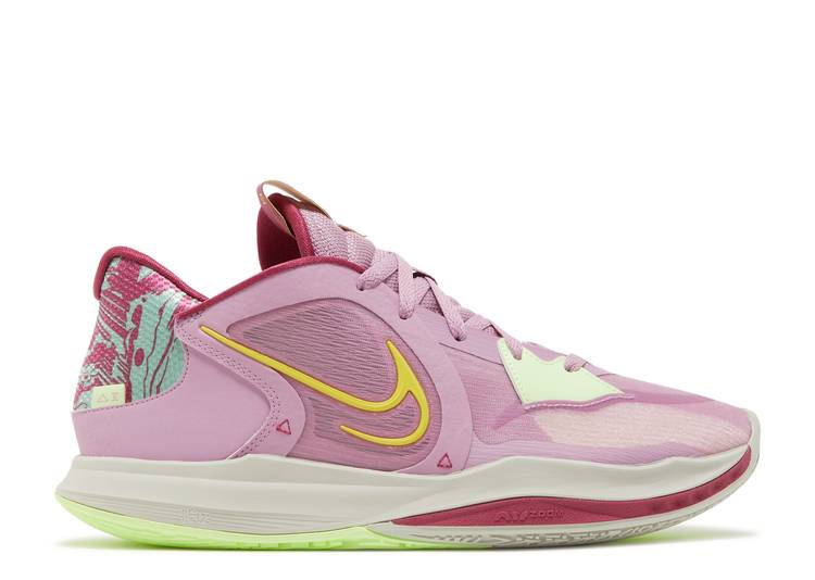 【 NIKE KYRIE LOW 5 ORCHID / ORCHID YELLOW STRIKE LIGHT BONE 】 カイリー 黄色 イエロー ストライク スニーカー メンズ ナイキ