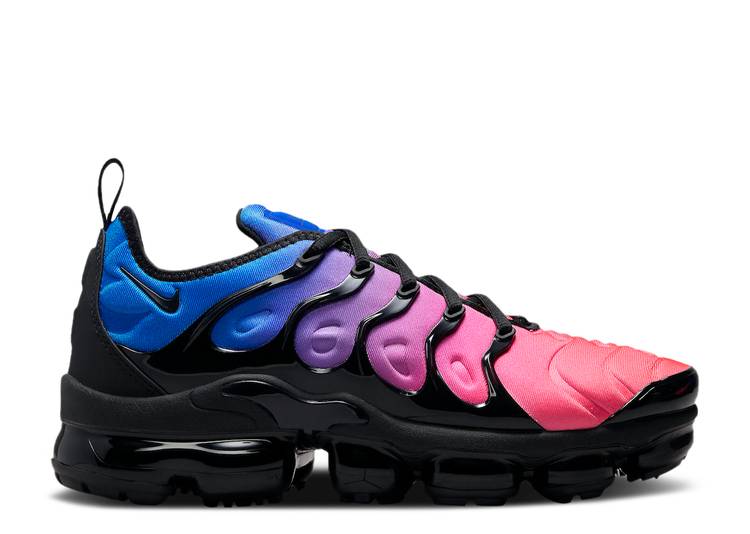 【 NIKE WMNS AIR VAPORMAX PLUS \u0027COTTON CANDY GRADIENT\u0027 / RACER BLUE BLACK HYPER PINK 】 青碧 青碧 黒いこと 黒いこと サクラ色 エアヴェイパーマックス スニーカー レディース ナイキ