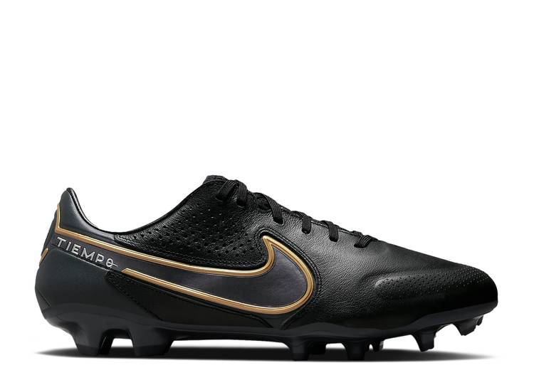 【 NIKE TIEMPO LEGEND 9 PRO FG 'BLACK METALLIC GOLD' / BLACK ANTHRACITE METALLIC GOLD 】 ティエンポ レジェンド プロ 黒色 ブラック ゴールド スニーカー メンズ ナイキ｜スニケス