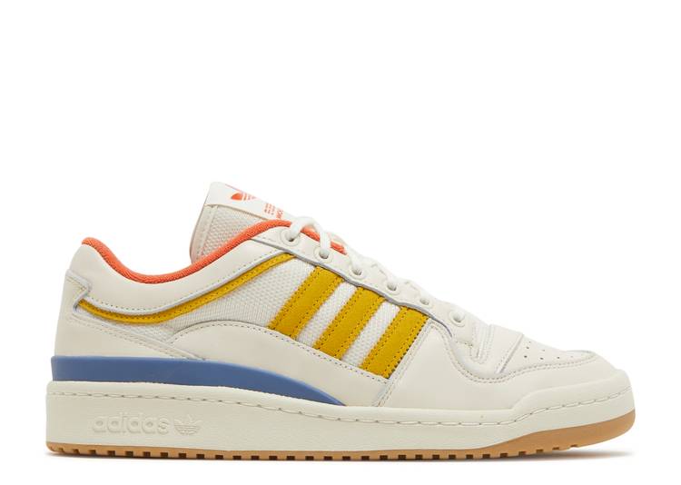 【 ADIDAS WOOD X FORUM LOW 'OFF WHITE YELLOW' / OFF WHITE YELLOW ALTERED AMBER 】 アディダス フォーラム 白色 ホワイト 黄色 イエロー スニーカー メンズ｜スニケス