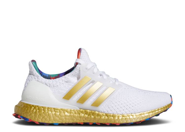 【 ADIDAS WMNS ULTRABOOST 5.0 デオキシリボ核酸 \u0027TITLE IX\u0027 / CLOUD WHITE GOLD METALLIC CHALK 】 アディダス 白いこと 白いこと ゴールド スニーカー レディース