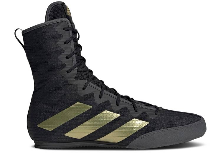 【 ADIDAS BOX HOG 4 'BLACK GOLD METALLIC' / CORE BLACK GOLD METALLIC GREY 】 アディダス ボックス ゴールド コア 黒色 ブラック 灰色 グレー スニーカー メンズ