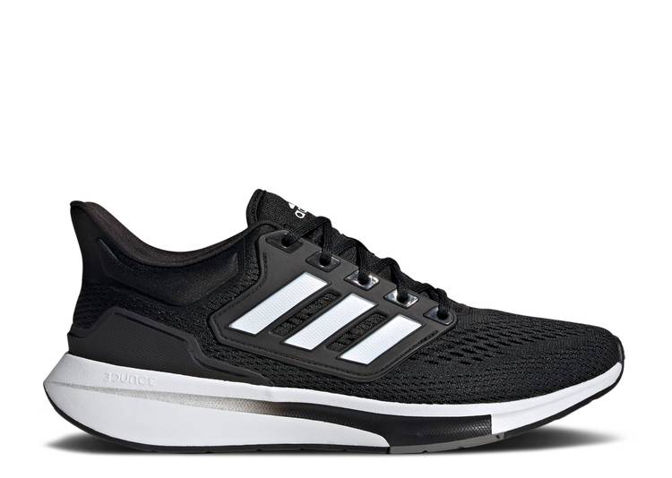【 ADIDAS EQ21 RUN 'BLACK WHITE' / CORE BLACK CLOUD WHITE GREY FOUR 】 アディダス ラン コア 黒色 ブラック 白色 ホワイト 灰色 グレー スニーカー メンズ｜スニケス