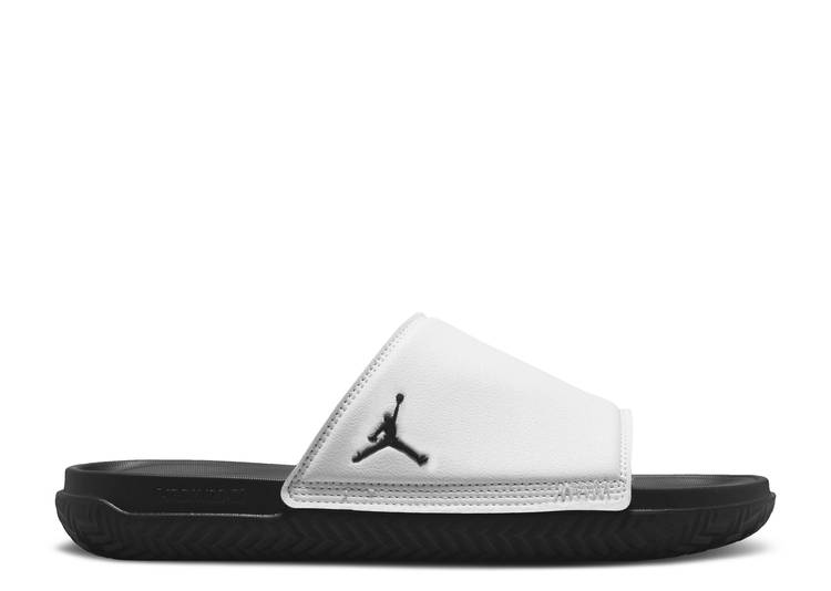 【 NIKE JORDAN PLAY SLIDE 'WHITE BLACK' / WHITE FOOTBALL GREY PURE 】 サンダル 白色 ホワイト 灰色 グレー ピュア スニーカー メンズ ナイキ