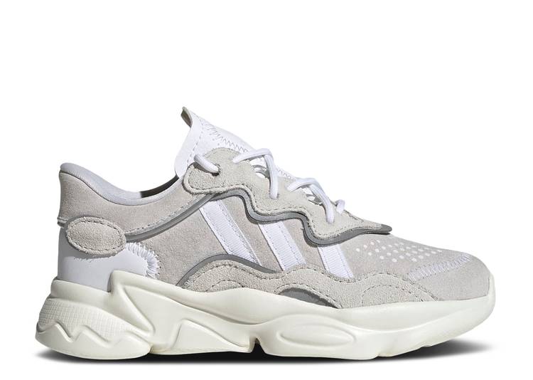 【 ADIDAS OZWEEGO J 'TRIPLE WHITE' / CRYSTAL WHITE CLOUD WHITE OFF 】 アディダス 白色 ホワイト ジュニア キッズ ベビー マタニティ スニーカー|スニケス