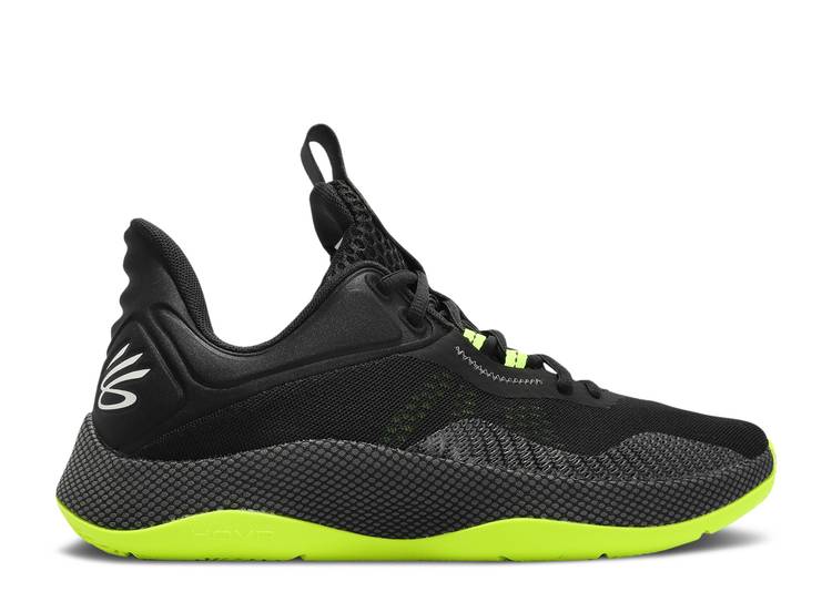 【 UNDER ARMOUR CURRY HOVR SPLASH 2 'BLACK GREEN' / BLACK GREEN 】 カリー 黒色 ブラック 緑 グリーン アンダーアーマー スニーカー メンズ