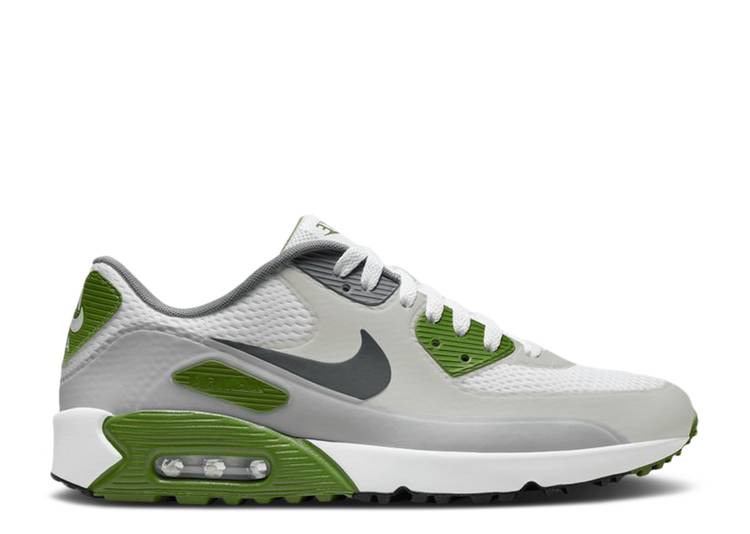 【 NIKE AIR MAX 90 GOLF 'SMOKE GREY DARK GREEN' / WHITE SMOKE GREY LIGHT SMOKE 】 マックス ゴルフ 灰色 グレー 白色 ホワイト エアマックス スニーカー メンズ ナイキ