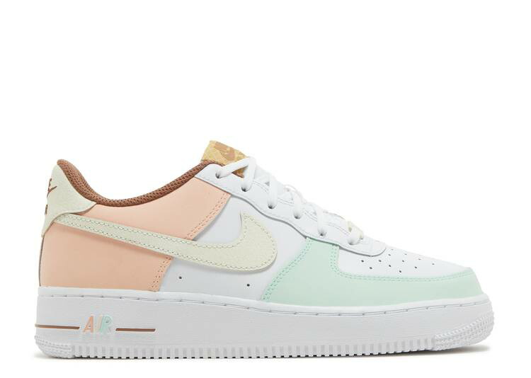 【 NIKE AIR FORCE 1 LV8 GS 'ICE CREAM' / WHITE COCONUT MILK MINT FOAM 】 白色 ホワイト エアフォース 'アイスクリーム' ジュニア キッズ ベビー マタニティ スニーカー ナイキ