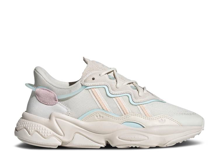 【 ADIDAS WMNS OZWEEGO 'WHITE BLISS ORANGE' / CLOUD WHITE BLISS ORANGE ALMOST 】 アディダス 白色 ホワイト 橙 オレンジ スニーカー レディース