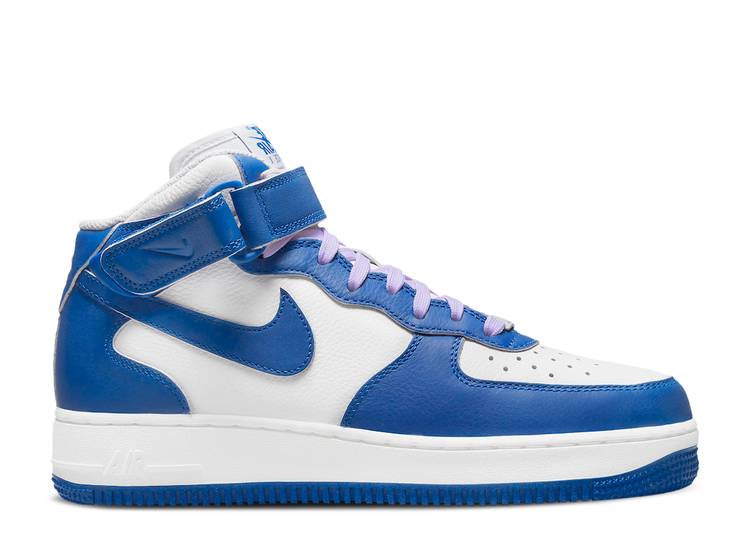 【 NIKE WMNS AIR FORCE 1 '07 MID 'MILITARY BLUE DOLL' / WHITE MILITARY BLUE SAIL DOLL 】 ミッド 青色 ブルー 白色 ホワイト エアフォース スニーカー レディース ナイキ｜スニケス