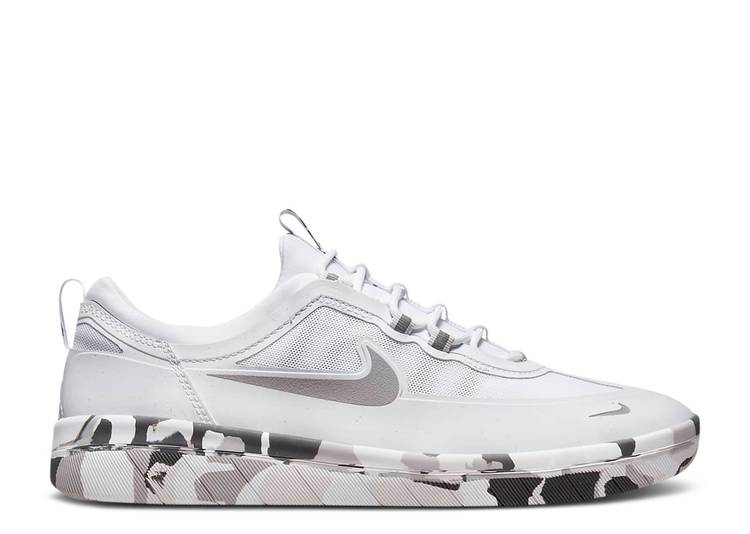 【 NIKE NYJAH FREE 2 SB 'WHITE GREY CAMO' / WHITE THUNDER GREY VAST GREY 】 フリー エスビー 灰色 グレー 白色 ホワイト サンダー スニーカー メンズ ナイキ｜スニケス
