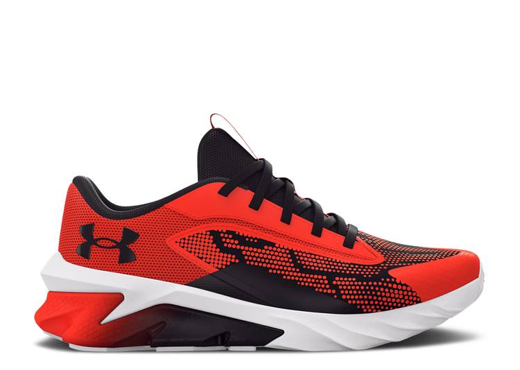 【 UNDER ARMOUR SCRAMJET 4 PS PHOENIX FIRE / PHOENIX FIRE HALO GREY 】 フェニックス ファイア 灰色 グレー アンダーアーマー ジュニア キッズ ベビー マタニティ スニーカー