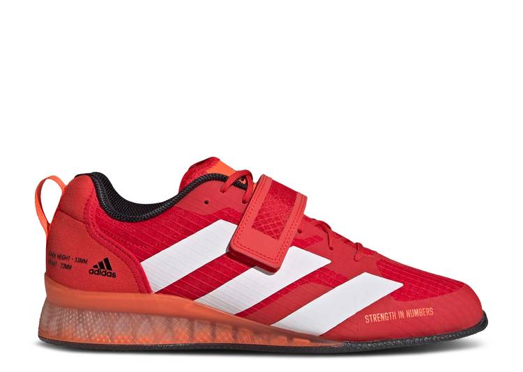 【 ADIDAS ADIPOWER WEIGHTLIFTING 3 'VIVID RED WHITE' / VIVID RED CLOUD WHITE IMPACT 】 アディダス 赤 レッド 白色 ホワイト インパクト スニーカー メンズ｜スニケス